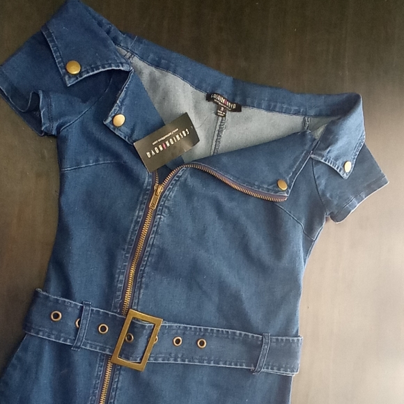 FASHION NOVA mini dress denim - Picture 4 of 6